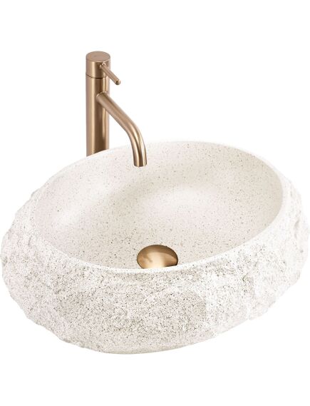 Rea Sanitary Umywalka nablatowa Rea Mika Beige, 2 image