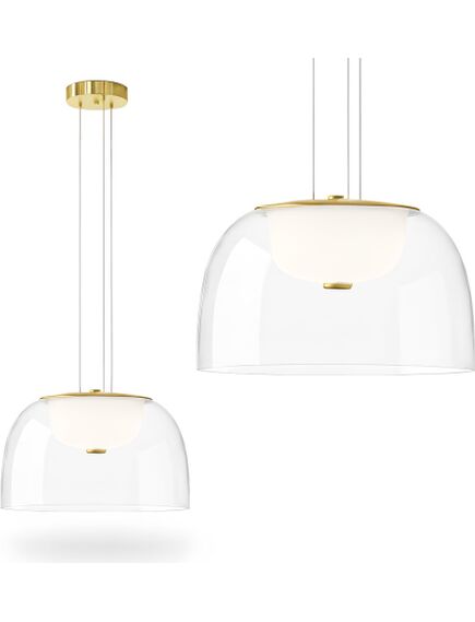 Toolight LAMPA WISZĄCA LED APP1690-1PC B Złota