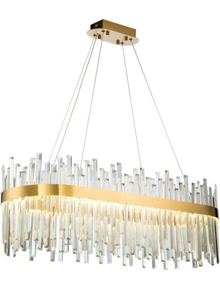 Toolight Lampa sufitowa kryształowa APP1513-CP80 Złota, 3 image