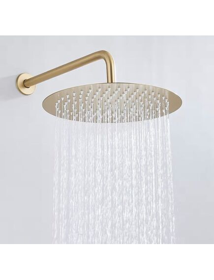 Rea Sanitary Deszczownica okrągła Rea 25cm Złota Szczotkowana, 2 image