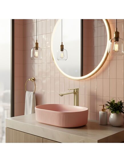 Rea Sanitary Bateria Umywalkowa REA Drop Złota Szczotkowana Wysoka, изображение 2