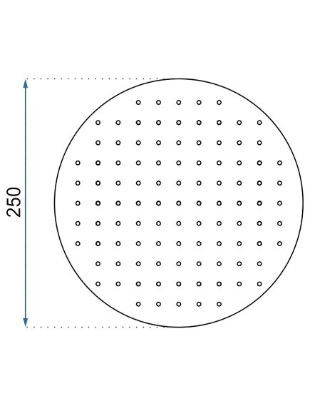 Rea Sanitary Deszczownica okrągła Rea 25cm Złota, 5 image