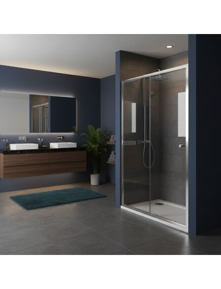 Rea Sanitary Drzwi prysznicowe Rea Primo Slide 110 Chrom, изображение 3