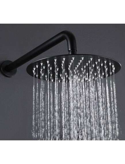 Rea Sanitary Deszczownica okrągła Rea 25cm Czarna Mat, 2 image