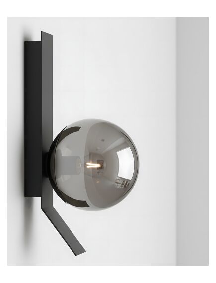 Toolight KINKIET ŚCIENNY APP1757-1W CZARNY CHROM, 5 image