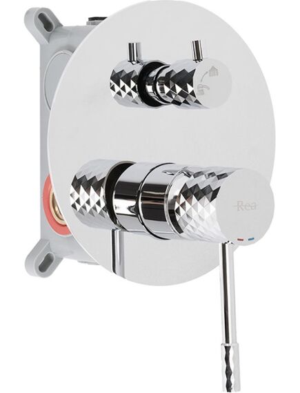 Rea Sanitary Zestaw natryskowy podtynkowy Rea Lungo Diamond Chrom + BOX, 2 image