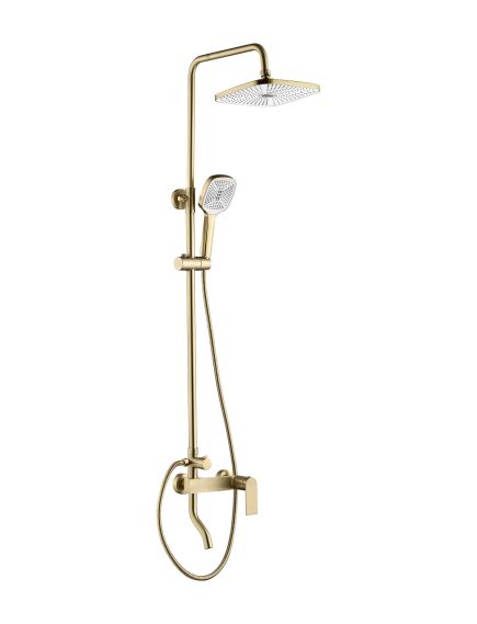 Rea Sanitary Zestaw Prysznicowy REA STORM ZŁOTY SZCZOTKOWANY, 3 image