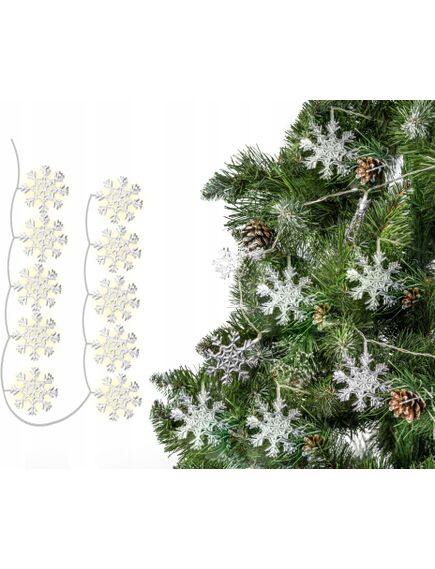 Tutumi Lampki choinkowe Girlanda LED Śnieżynki, изображение 2