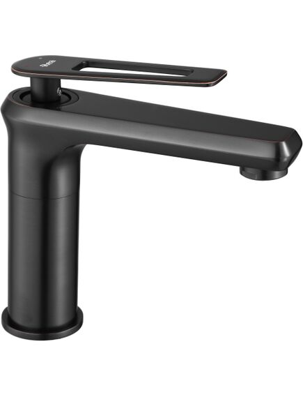 Rea Sanitary Bateria Umywalkowa REA BLADE Czarna Postarzana Niska, 3 image