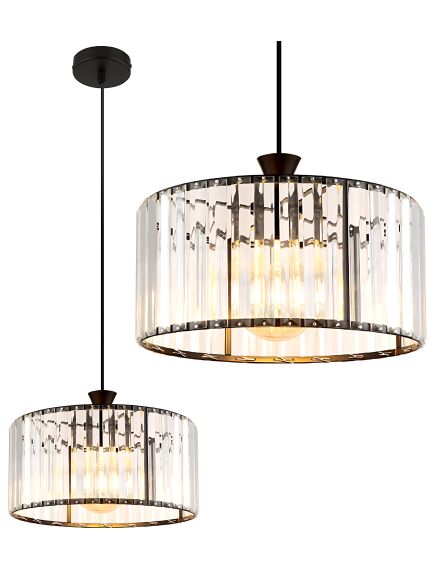 Toolight Lampa wisząca EBT027-1CP Czarna