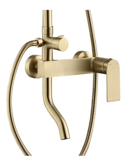 Rea Sanitary Zestaw Prysznicowy REA STORM ZŁOTY SZCZOTKOWANY, 7 image