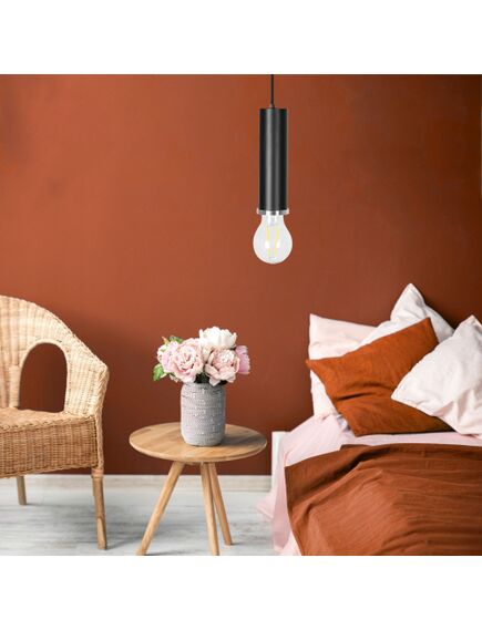 Toolight Lampa wisząca  OSTI A APP104-1CP Czarna, 4 image