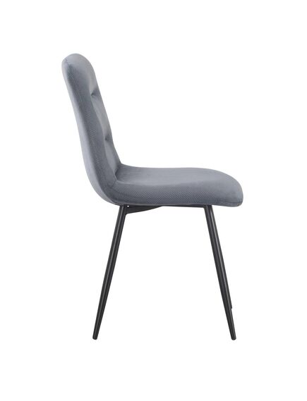 Krēsls BOS Grey Velour Chair, 4 image