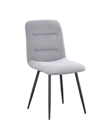 Krēsls BOS Light Grey Velour Chair, 3 image