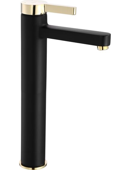 Смеситель для умывальника Rea  Polo Black Gold High