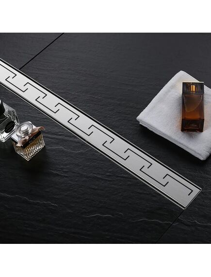 Rea Sanitary Odpływ Liniowy REA GREEK stal szczotkowana 100, 5 image