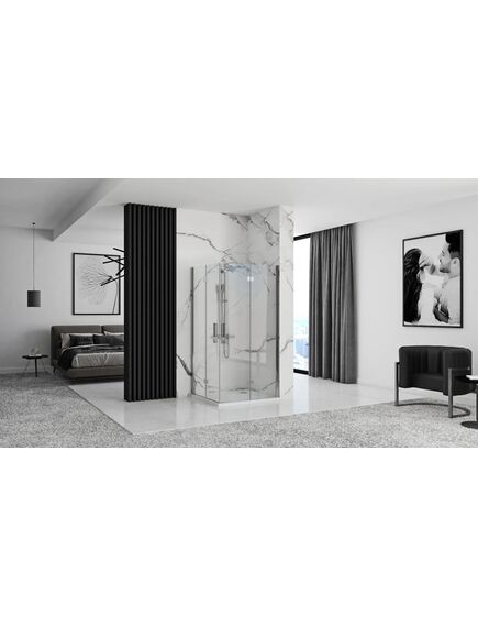 Rea Sanitary Kabina prysznicowa Rea Molier Chrom Double 80x100, изображение 5