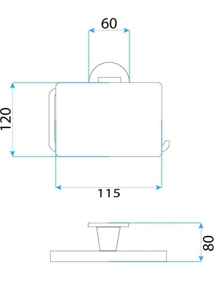 Rea Sanitary Uchwyt na papier toaletowy 16101 Aristo Złoto Szczotkowane, 4 image