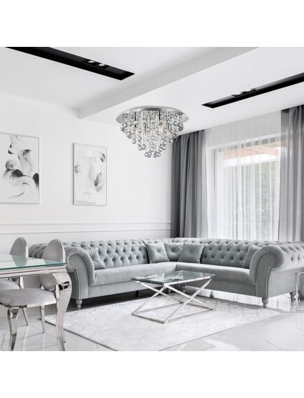 Toolight Kryształowa Lampa Sufitowa Plafon APP514-5C Cristal, 5 image