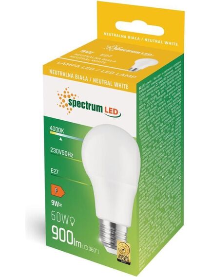 Tutumi Żarówka LED Zimna E27 230V 9W WOJ+14611, изображение 3