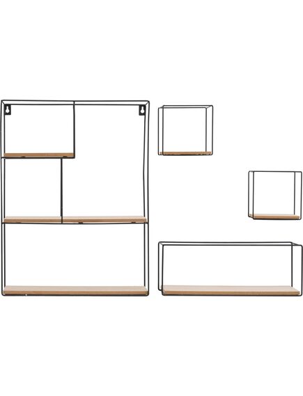 Tutumi 4 LOFT Metal Industrial 391883 sienas plauktu komplekts, 5 image