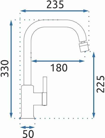Rea Sanitary Bateria Kuchenna Rea Polo Czarna Złota, изображение 4