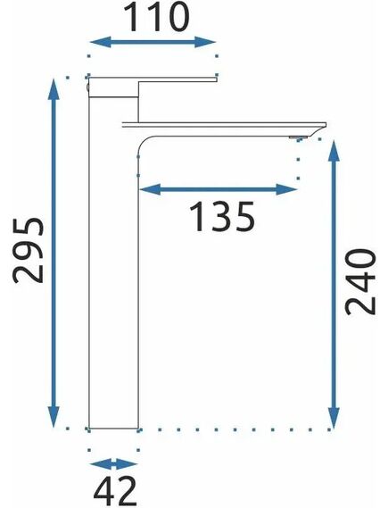 Rea Sanitary Bateria Umywalkowa REA VENETA Złota Szczotkowana Wysoka, изображение 4
