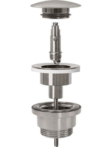 Rea Sanitary Korek umywalkowy uniwersalny klik-klak Rea Szczotkowany Nikiel, 2 image