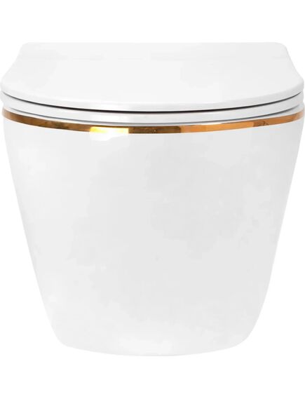 Rea Sanitary Misa WC podwieszana Rea Carlo Mini Tornado NF GOLD EDGE, 5 image