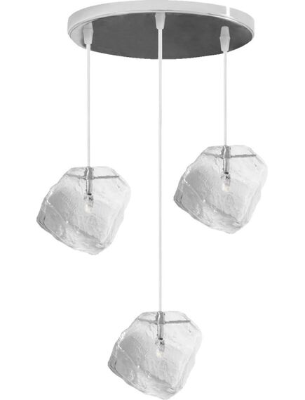 Toolight Lampa ICE APP320 Lodowa Bryła Modern Design Loft Potrójna