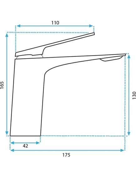 Rea Sanitary Bateria umywalkowa Rea  AVALON CHROM NISKA, 4 image