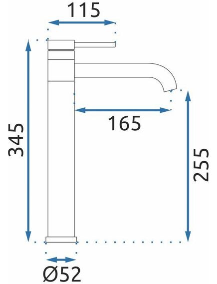 Rea Sanitary Bateria Umywalkowa REA LUNGIS Tytan Super High, 4 image