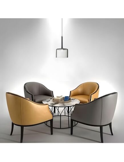 Toolight Lampa Sufitowa Wisząca Szklany Klosz APP1701-1CP GREY A, 3 image