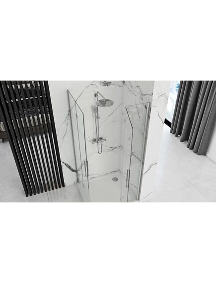 Rea Sanitary Kabina prysznicowa Rea Molier Chrom Double 80x90, изображение 3