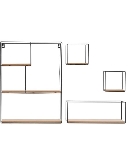 Tutumi 4 LOFT Metal Industrial 391883 sienas plauktu komplekts, 2 image