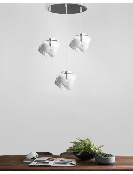 Toolight Lampa ICE APP320 Lodowa Bryła Modern Design Loft Potrójna, изображение 2