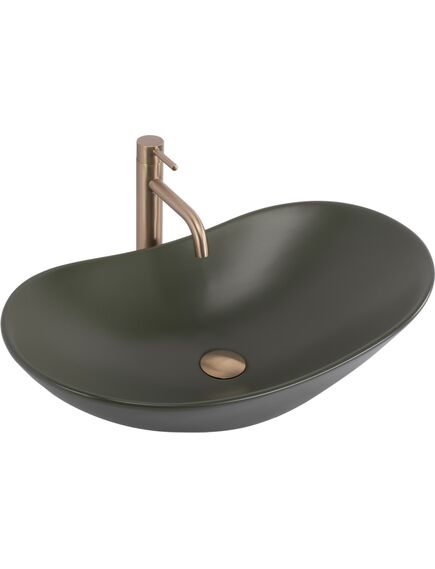 Rea Sanitary Umywalka nablatowa Rea Royal Olive Matt, 5 image
