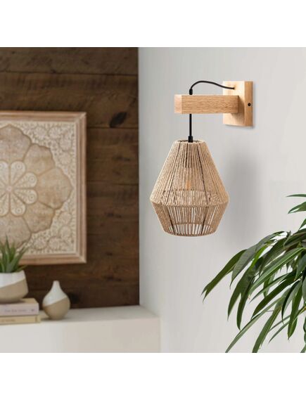 Toolight LAMPA ŚCIENNA KINKIET APP1149-1W Wood, 5 image