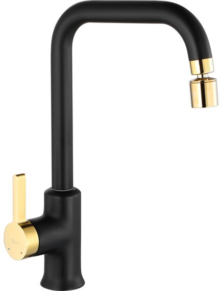 Rea Sanitary Bateria Kuchenna Rea Polo Czarna Złota