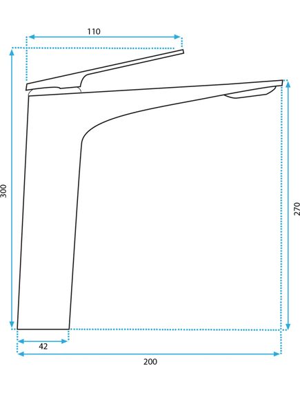 Rea Sanitary Bateria umywalkowa Rea  AVALON CHROM WYSOKA, 4 image