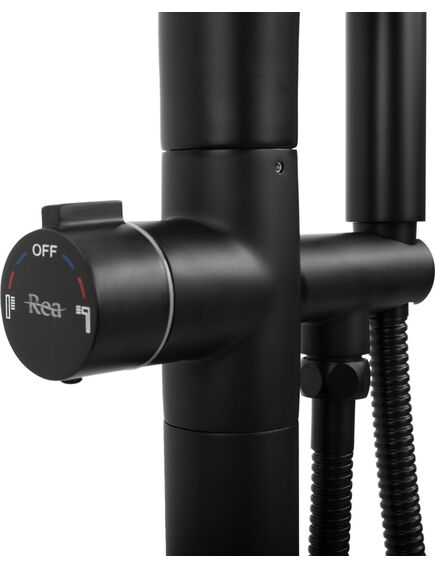 Rea Sanitary Bateria wannowa Rea CLARK Black, изображение 3