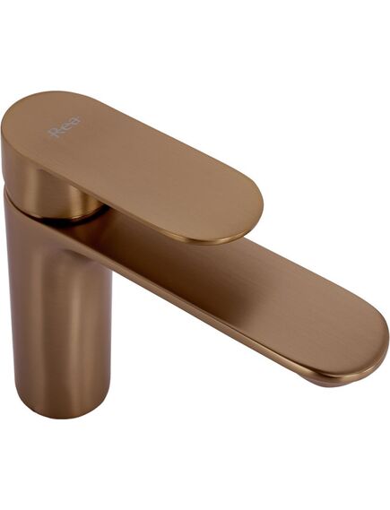Rea Sanitary Bateria Umywalkowa REA Drop Miedź Szczotkowana Niska, изображение 4