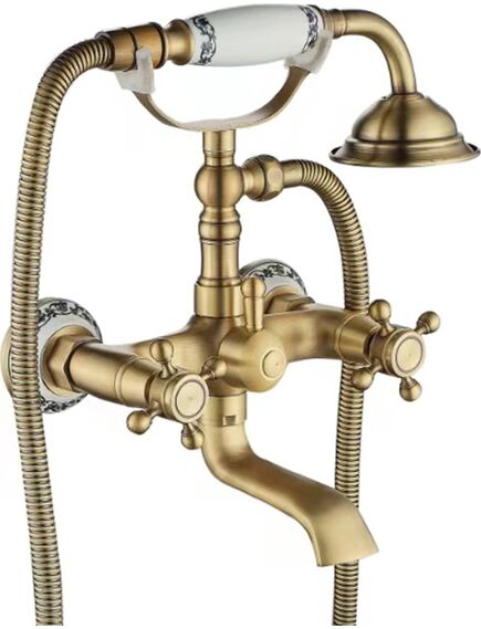 Rea Sanitary Bateria wannowa Rea Rustico czarna postarzana, изображение 4