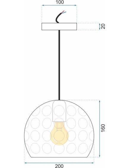 Toolight Lampa wisząca lustrzana APP275-1CP SREBRNA, 4 image