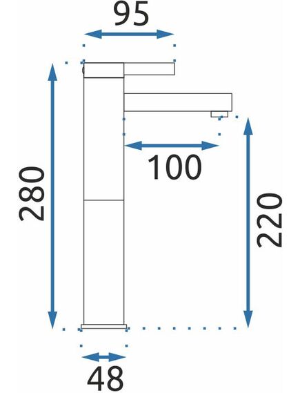 Смеситель Rea Polo White-Chrome High, изображение 4