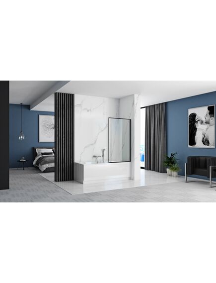 Rea Sanitary Parawan nawannowy Rea Lagos Fix Stały 70 Czarny Black, изображение 3