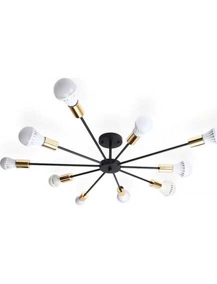 TooLight Zirnekļa lampa 10 Black Gold APP503-10C