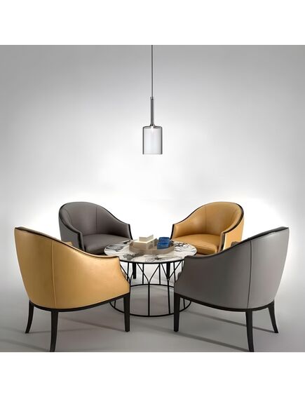 Toolight Lampa Sufitowa Wisząca Szklany Klosz APP1703-1CP GREY C, 3 image