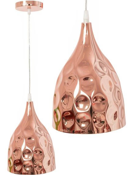 Toolight Lampa wisząca lustrzana  APP276-1CP Różowe Złota