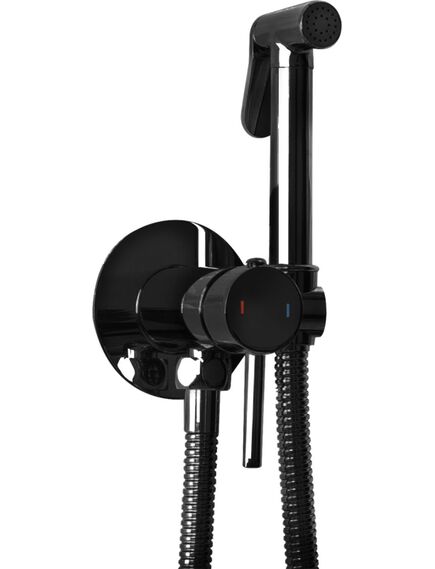 Rea Sanitary Bateria Bidetowa REA Lungo Loop Czarna Metaliczna